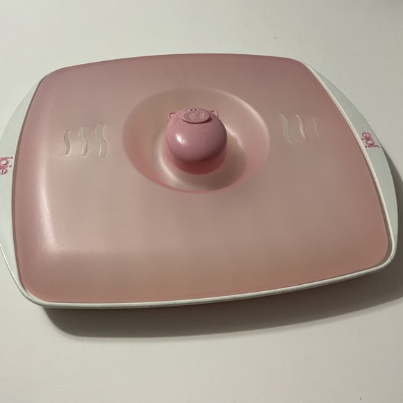 Joie Oink Oink Pig Microwave Bacon Tray & Splatter Lid - Picture 2 of 6